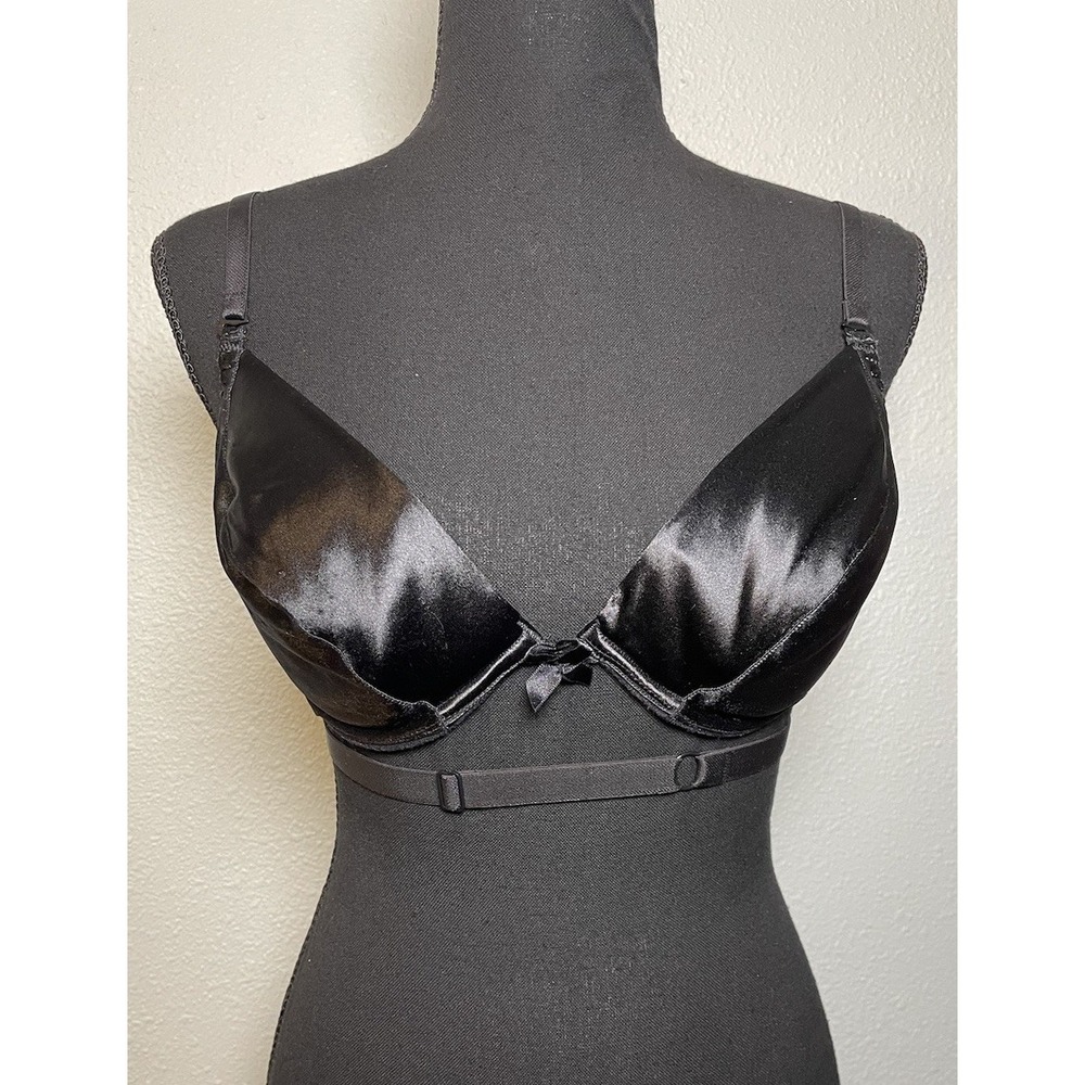 Vintage Victoria's Secret Black Padded Bra Band  36C 1998‎ 90s Y2K
